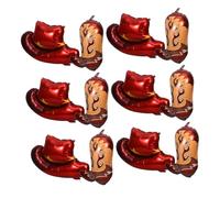 FRCOLOR Ballons Western Party Cowboy Boot et Chapeau Aluminium Décoration Anniversaire Western et Réaliste Installation Rapide pour Événements Intérieurs et Extérieurs