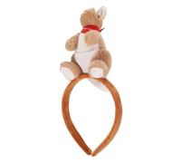 FRCOLOR Bande de cheveux kangourou bandeaux de zoo kangourou cerceaux de poils d'animaux de dessin animé Bandeau de poupée d'animaux 3D Peluche Brun