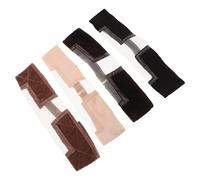 FRCOLOR Bande Élastique Ajustable pour Perruques en Velours Confortable Armature Métallique, Lot de 4 Pièces, pour Soirée et Travail, Maintien Sécurisé des Perruques