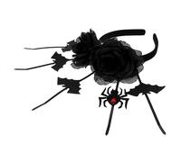 FRCOLOR Bandeau Araignée Rose Foncé Lumière D'araignée Bandeaux De Fête Cotillons D'halloween Bandeau Noir Pour Femme Gonflable Décor D'araignée Déguisement De Renard Chiffon