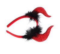 FRCOLOR Bandeau Corne de Halloween Accessoire de Cosplay Rouge pour Fête Thématique Pratique et Confortable