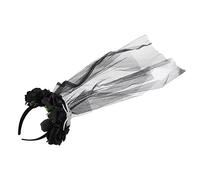 FRCOLOR Bandeau costume halloween déguisement halloween déguisements halloween tenue halloween costume hallowen robe Diadèmes couvre-chef voile casque de voile d'halloween Plastique Black