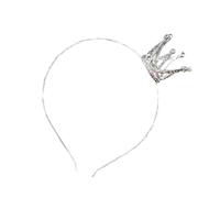 FRCOLOR Bandeau Couronne Pour Enfants Bandeau Cheveux Coiffure Femme Cheveux De Mariage Cerceau De Cheveux Couronne Coiffe Enfant Coiffe En Strass Couronne De Mariage Silver Alliage