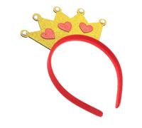 FRCOLOR Bandeau D'amour Couronne Anniversaire Mariage Coiffes De Nuptiale Accessoires De Cheveux Du Cœur Couvre-chef Coeur Faire La Fête Valentin Bande De Cheveux Casque Feutre