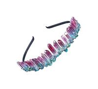 FRCOLOR Bandeau De Cheveux En Cristal De Quartz Vert Unique Pour Femmes Et Filles Bandeau De Cheveux De Mariée Mode De Fête