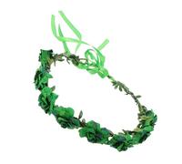 FRCOLOR Bandeau de Fête en Tissu Vert Accessoire pour Cheveux Fleurs en Tissu Bandeau Saint-Patrick pour Femmes Accessoire de Fête Design Éblouissant