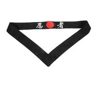 FRCOLOR Bandeau De Karaté Japonerie Esprit En Tissu Doux Noir, Bandeaux Pour Hommes, Pour Entraînement, La Cuisine Et Fitness, Taille Ajustable, Style Traditionnel Japonerie