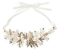 FRCOLOR bandeau de mariée fierté accessoires femmes bandeau et voile de mariée genre hair charms accessoire femme décor de bandeau brillant casque de mariage pour la mariée alliage Golden