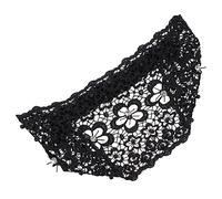 FRCOLOR Bandeau décor casque de mariage pour la mariée rétro accessoires pour cheveux fleuris Coiffes perle artificielle décorative coiffe de perles artificielles dentelle Black