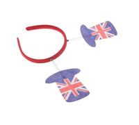 FRCOLOR Bandeau Drapeau Britannique Bandeau Drapeau Du Pays Accessoire De Cheveux De Fête Accessoire De Cheveux Drapeau Cerceau Drapeau De L'Angleterre Accessoire Drapeau Britannique