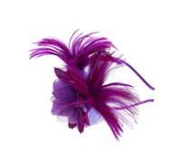 FRCOLOR Bandeau Fascinateur Vintage Voile Léger Pour Banquet Et Fête Thème Équestre Accessoire De Cheveux Respirant Pince Plume Chic Pour Femme