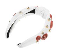 FRCOLOR Bandeau Femme Charm Basketball Headband Élastique Décoratif Accessoire Tête Chic pour Toutes Occasions