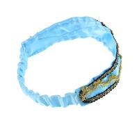 FRCOLOR Bandeau Garçon Fille Bleu Accessoire Halloween Confortable et Réglable Coiffe Princesse Jasmine pour Filles Détail pour Jeux et Fêtes