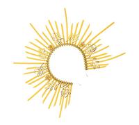 FRCOLOR Bandeau Halo de Notre-Dame casque à pointes Banquet tenue marchandise pie Figurine hair band hair charms cerceau de cheveux de fête cerceau de cheveux de mascarade Plastique Yellow