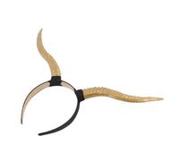 FRCOLOR Bandeau pour Cheveux D'halloween en Plastique Or Cornes D'antilope Gothiques, Confortable à Porter pour Cosplay et Fêtes du Nouvel An