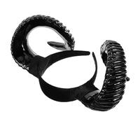 FRCOLOR Bandeau Pour Cheveux Halloween Taille Unique Corne De Mouton Noire Accessoire Festif Pour Soirée Déguisée Et Décoration