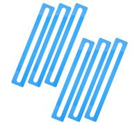 FRCOLOR Bandes de Lecture Guidée en Acrylique Bleu 6pcs pour Dyslexie, Outil Portable D'aide la Lecture, pour L'école Bibliothèque