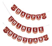 FRCOLOR Bannière Décorative Nouvel An Chinois Festive Fanions Suspendus pour Fête Décoration Anniversaire et Photo Ornement Unique pour Ambiance Joyeuse