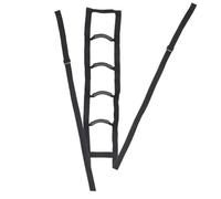 FRCOLOR Barre Appui de Lit Noire Aide à Relever et Traction pour Personnes Âgées Sangle Multifonctionnelle pour Mobilités Réduites Support Pratique pour Changer de Position Au Lit