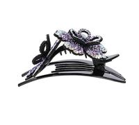 FRCOLOR Barrette à Cheveux Strass Épingle Fleur Barrette Cheveux Pince Brillante Fixation Arrière