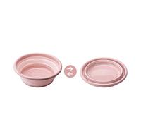 FRCOLOR Bassine Pliable Silicone Mini Seau de Camping Nettoyage pour Lavage de Voiture et Activités Extérieures Rose