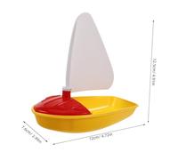 FRCOLOR Bateau à Voile Flottant pour Garçon Fille Dété et Sûr pour Bain Plage et Piscine Modèle pour Garçons et Filles