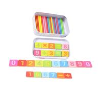 FRCOLOR Bâtonnets de Calcul Colorés Bois pour Apprentissage Mathématique Éducatif Préscolaire pour Garçon Fille Aide pour Compter et Reconnaître