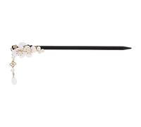FRCOLOR bâtons de cheveux chinois Chignon accessoire mode poignées bandeau accessoires de cheveux pour femmes noeud de velours outils de coiffure de cheveux vintage en bois blanche