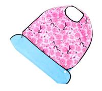 FRCOLOR Bavoir Adulte Imperméable à Imprimé Floral Protège-vêtements Senior Lavable Réutilisable Bavoir Repas pour Personnes Âgées et Handicapées et Facile à Nettoyer