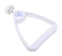 FRCOLOR Blanc Poignée Plastique de Perfusion Support de pour Hôpital | Prise Ergonomique, Interfaces Filetées Préinstallées, Fentes de Verrouillage, Usage Maison ou Service Infirmier
