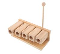 FRCOLOR Bloc de Percussion Bois Tons Instrument Musical pour Garçon Fille avec Marteau Ergonomique pour Éducation Musicale Montessori Yoga et Éveil Sonore