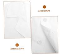 FRCOLOR Blouse Blanche Garçon Fille Coton Polyester Costume de Docteur et Infirmier pour École Manteau Scientifique Doux et Confortable Déguisement Garçon Fille pour Projets Scolaires et