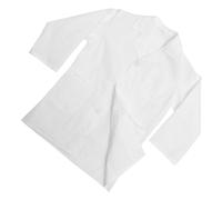 FRCOLOR Blouse Laboratoire Garçon Fille Blanche Polyester-coton Respirant Manteau Longue Manche pour École Jeux de Rôle Docteur et Infirmière Costume Polyvalent pour Garçon et Fille