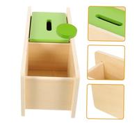 FRCOLOR Boîte à Bois Éducative pour Garçon Fille Montessori pour Garçon Fille Développement Motricité Fine Coordination Main Œil Apprentissage des Couleurs Cadeau Déveil