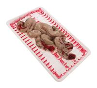 FRCOLOR Boîte à Déjeuner Halloween Effrayante 1 Pièce, Organes Humains en Plastique Solide, Modèle Anatomique Faux Intestin Sectionné, Accessoire Décoratif pour Fête et Escape Game