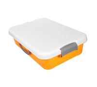 FRCOLOR Boîte à Sable Portable Plastique avec Couvercle Étanche Bac à Sable Compact pour Garçon Fille Rangement Pratique pour Jouets et Accessoires Adapté Aux Jeux Intérieurs et Extérieurs