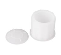 FRCOLOR Boîte de Rangement Cylindrique Blanc Moule en Silicone