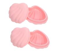 FRCOLOR Boîte de Rangement de Bijoux en Silicone en Forme de Coquillage Boîte à Bijoux pour Clé pour Entrée Table de Nuit Plateau à Bibelots Porte-Bijoux de Vanité Plat Décoratif