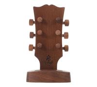FRCOLOR Boîte de Rangement en Bois Noyer pour Médiators de Guitare Acoustique Étui Portable 13,6 X 7,6 X 5 Cm, Organisateur Pratique pour Accessoires Guitare, Ensemble Porte-médiators