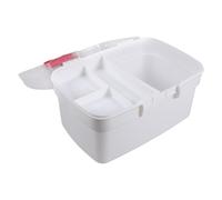 FRCOLOR Boîte de Rangement Médicale Portable avec Poignée, Capacité 2,6l, Plateau Amovible en Pp, pour Entreprises et Camping, Organisation Pratique et Robuste