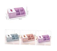FRCOLOR Boîte De Rangement Pour Cosmétiques Plastique Boîte à Mouchoirs Organisateur De Maquillage Pour Bureau Et Maison