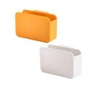 FRCOLOR Boîte de Rangement pour Sachets D'assaisonnement Réfrigérateur 2pcs en Abs Compartiments et Installation Suspendue Cuisine, Gain de Place Assuré