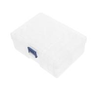 FRCOLOR Boîte de Rangement Transparente Plastique Petite Boîte à Bijoux pour Bouchons Oreille Fermoirs Perles avec Couvercle