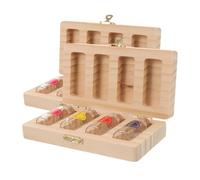 FRCOLOR Boîte de Souvenirs Bois avec Flacons Verre pour Cheveux Fœtaux Dents et Cordon Ombilical Coffret Mémoire DIY et Élégant Nés
