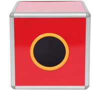 FRCOLOR Boîte de Tombola Multifonctionnelle Carrée Rouge en Alliage D'aluminium et Acrylique, Robuste Jeux et Collecte de Dons Lors de Fêtes