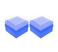 FRCOLOR Boîte de Tubes à Essai 2 Pièces, Support Numéros de Série, Étui pour Tubes de Laboratoire 10/15 Ml, Rangement pour Prélèvements