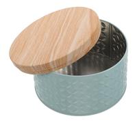 FRCOLOR Boîte Métallique à Cookies Couvercle, Grosse Capacité, Décoration Élégante, Protection les Impuretés, pour Emballage Présent et Décoration Maison