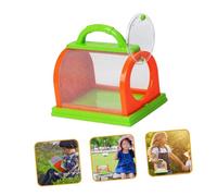 FRCOLOR Boîte Observation Insectes Portable pour Garçon Fille Exploration Naturelle et Educatif Loupe Intégrée pour Observer Animaux et Plantes Outil Apprentissage Plein Air pour Garçons