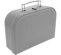 FRCOLOR Boîte Valise Décorative Grise L25 X 18 X 8,5 Cm pour Coffrets Présents, Contenant de Rangement Multifonction pour Bijoux, Cosmétiques et Accessoires de Fête
