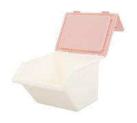 FRCOLOR Boîtes De Rangement En Plastique Avec Couvercles Petites Boîtes De Rangement En Plastique Pour Bureau Organisateur De Bureau Empilable Et Bien Rangé
